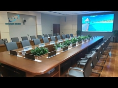 Monitor yang Dapat Ditarik Bermotor Dengan Mikrofon Gooseneck